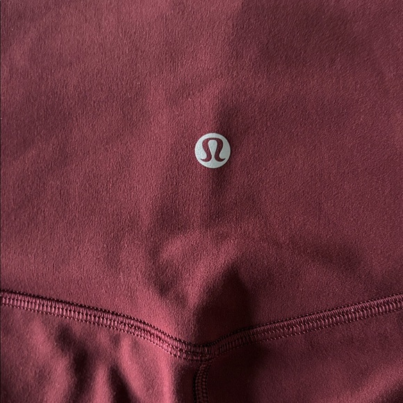 Lululemon Red Merlot Align High-Rise Leggings 25” Size 6 - Picture 7 of 10